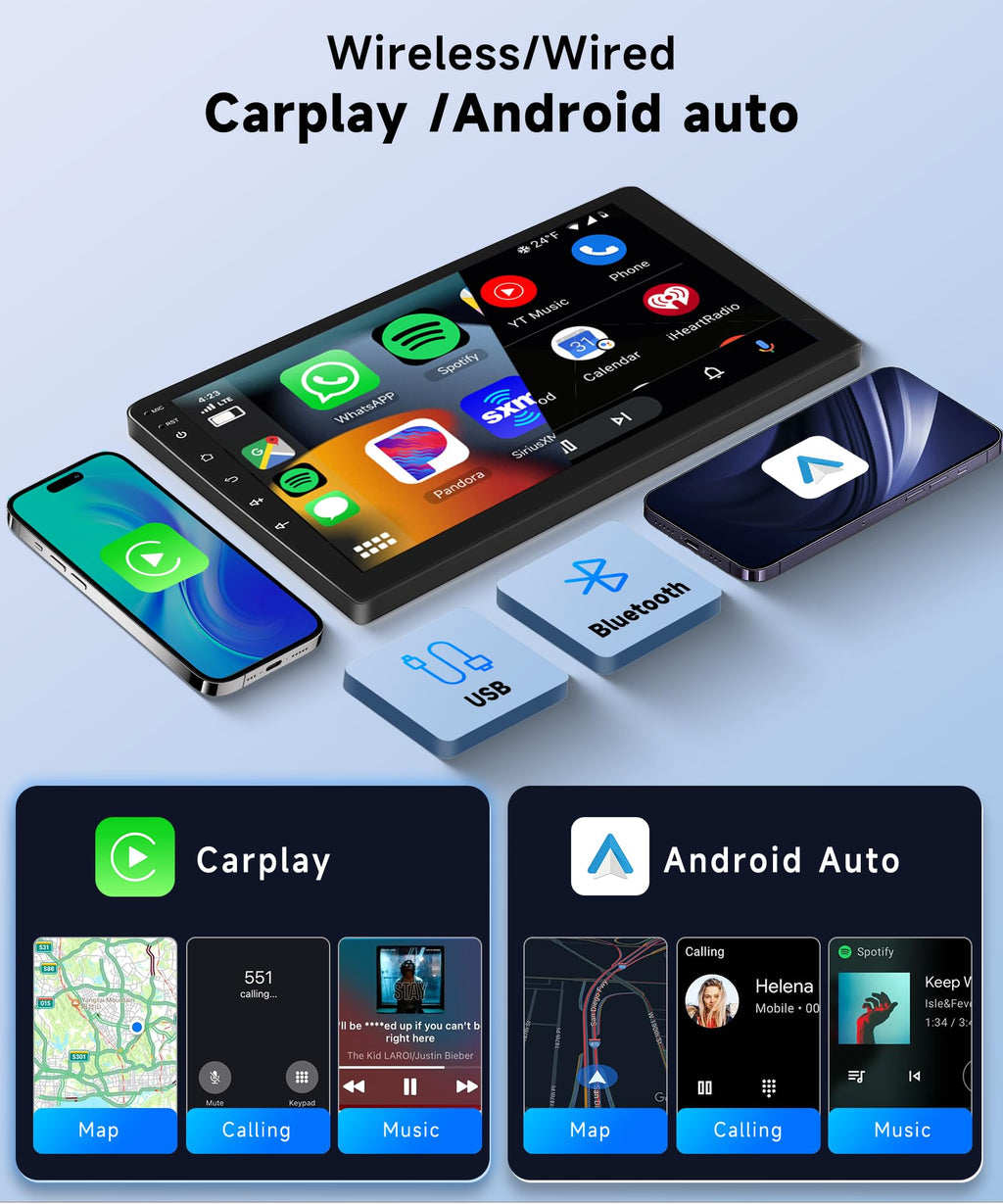 8Core 6+128G Android 15 Car Stereo for Nissan Altima 2008-2012 (Manual A/C)