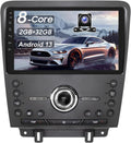 10.1 Inch Car Radio for Ford Mustang 2010-2014, Wireless CarPlay Android Auto, 2GB+32GB 8 Core Stereo, GPS