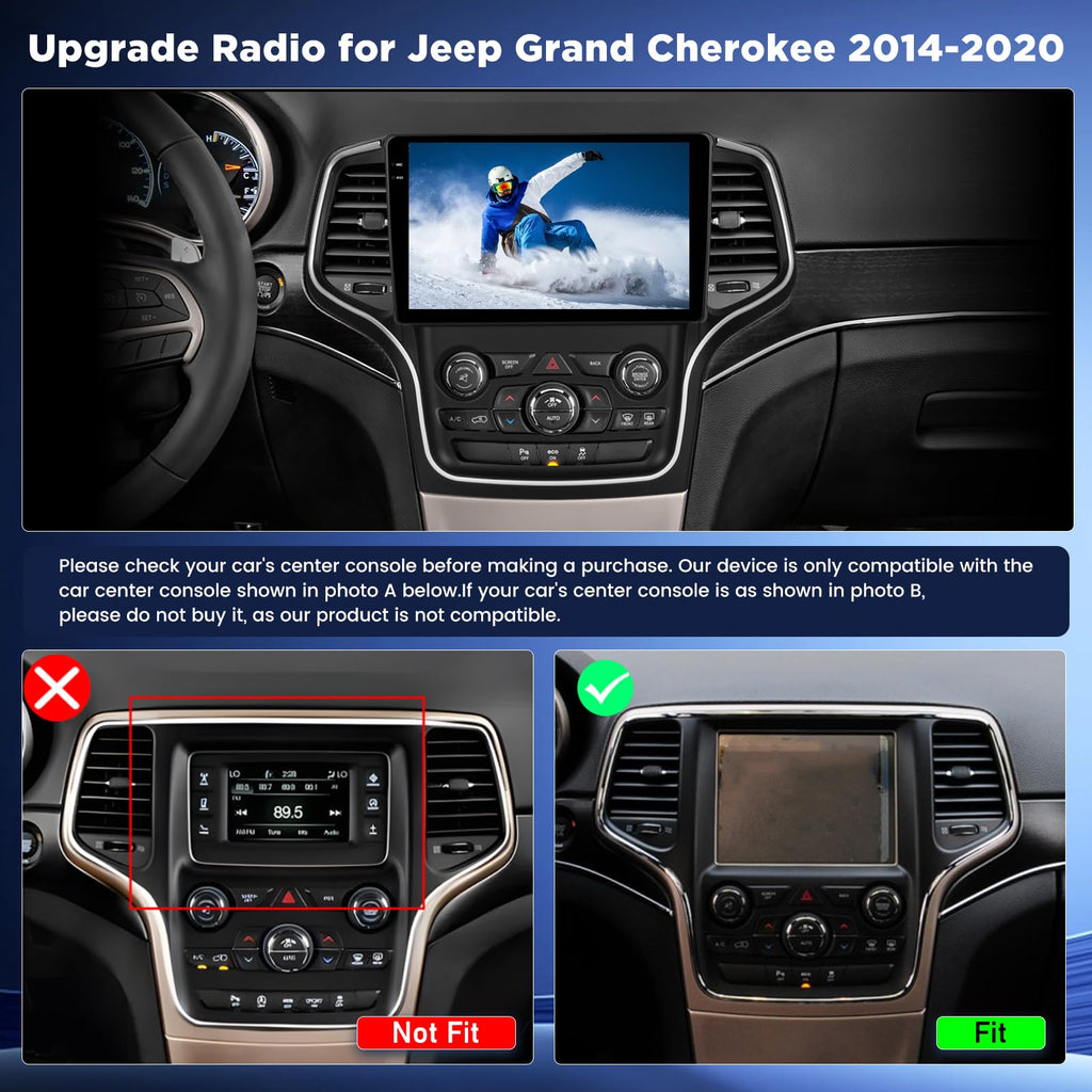 [4+128G] Android Radio for Jeep Grand Cherokee 2014-2020 for Big Screen