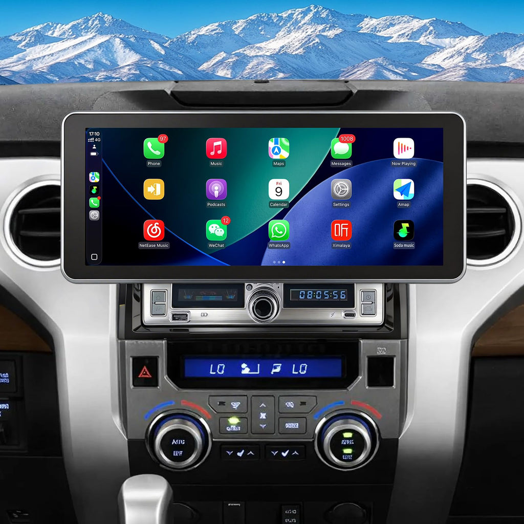 12.3 inch Car Radio for Toyota Tundra 2014-2021 Upgrade Carplay