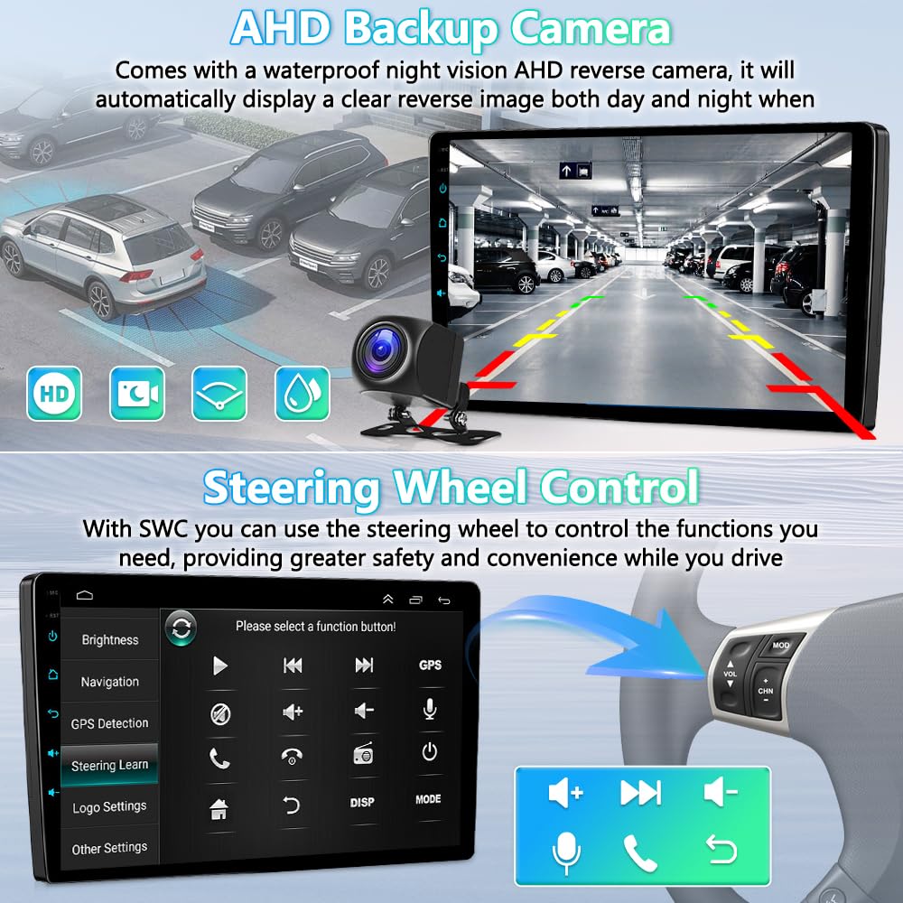 6.86" Touchscreen Car Stereo for Dodge Durango 2001-2003 2G+32G Android 13 Car Radio w/Carplay & Android Auto IPS Touchscreen GPS Navigation w/Bluetooth WiFi FM/RDS Backup Camera Mirror Link SWC