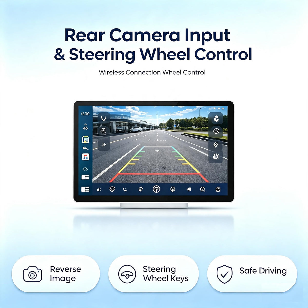 13'' Android Car Stereo Radio Head Unit for Jeep Renegade 2015-2020, 2K 1920 * 1200 Touchscreen Radio Support Wireless CarPlay & Android Auto, GPS Navigation, Bluetooth, FM + Backup Camera, 4+64G