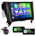 Android Radio Upgrade for Rogue X-Trail 2014-2018 Compatible with Wirelessly Carplay Android Auto Car Stereo Bluetooth Navigation TouchScreen GPS 8core 4GB RAM 64GB Head Unit Multimedia Player