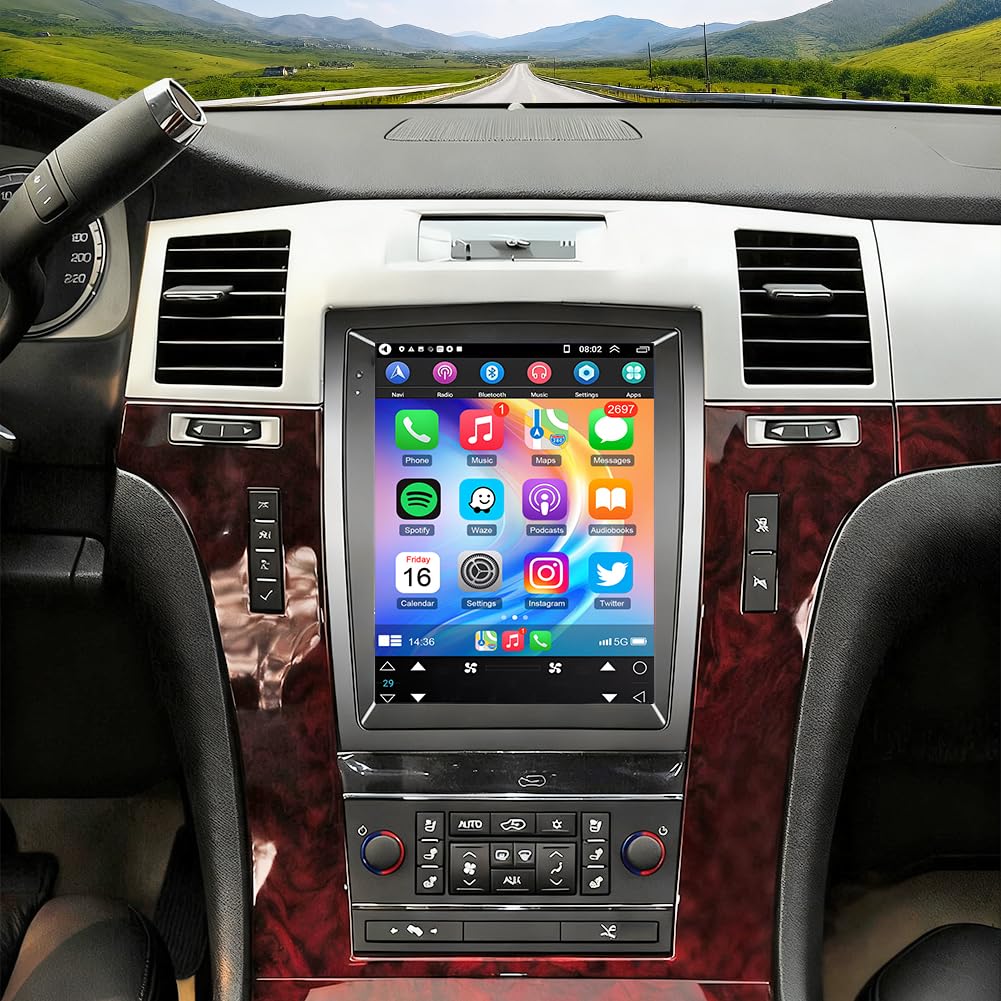 4+64G Car Radio Upgrade for Cadillac Escalade 2007-2012 9.7" Touch Screen