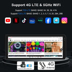 12.3-Inch 8 Core 6+128GB Car Radio Stereo for Jeep Wrangler JL Gladiator 2018-2023, Plug and Play Android 13 Head Unit with CarPlay/Android Auto/2K Touch Screen/4G LTE/5Ghz WiFi