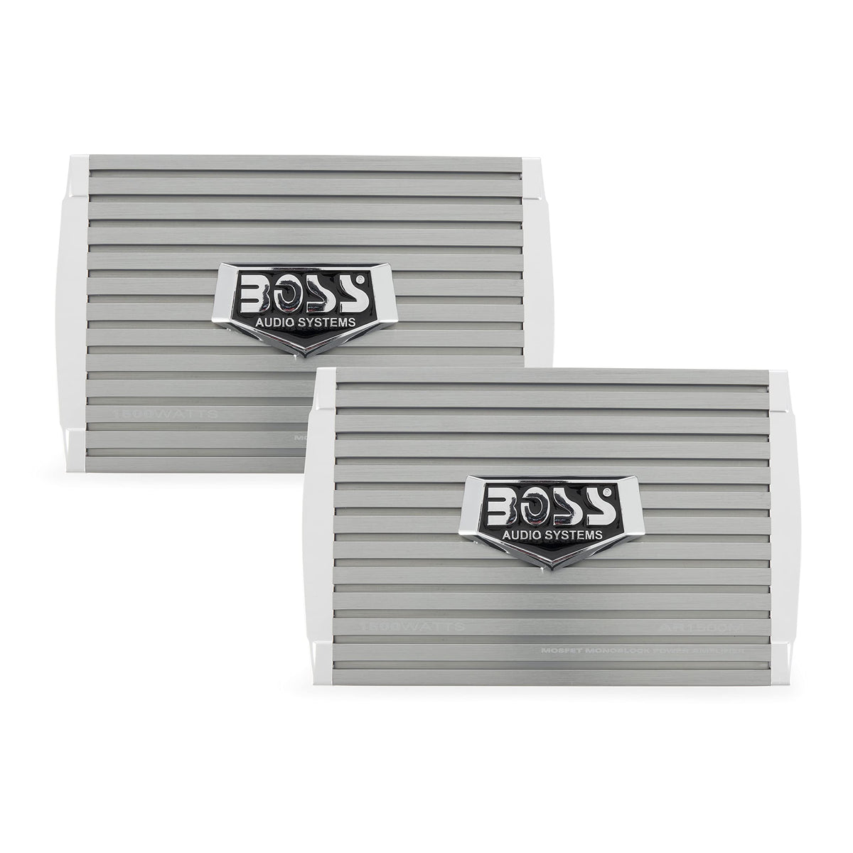 BOSS Audio AR1500M Armor 1500W Class A/B Monoblock Car Amp, 2-8 Ohm, 2-Pack