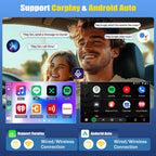 2+64G Android 14 Car Stereo for Mercedes-Benz ML350 GL450 2007-2011 with CarPlay Android Auto, 9.7 Inch Touchscreen Display Radio Player Audio Receiver Head Unit with GPS Navi FM RDS SWC Mirror Link