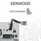 KENWOOD DDX9707S 6.95" Capacitive Touch Screen DVD Multimedia Receiver with Apple CarPlay & Android Auto