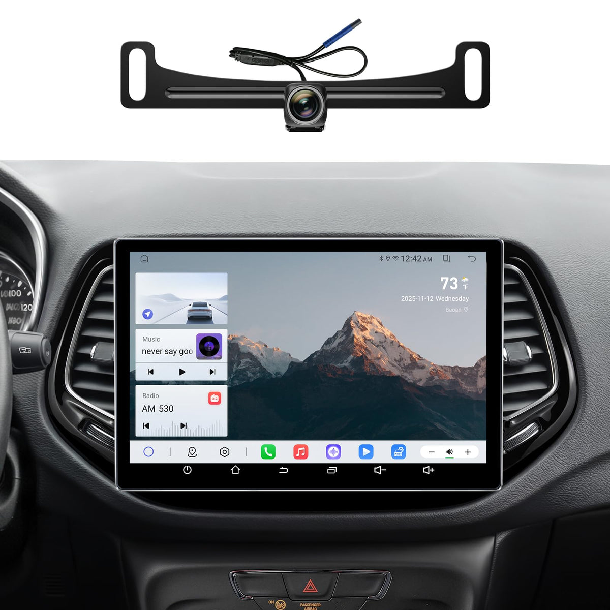 11.5'' Car Radio Stereo for Jeep Compass 2017-2020