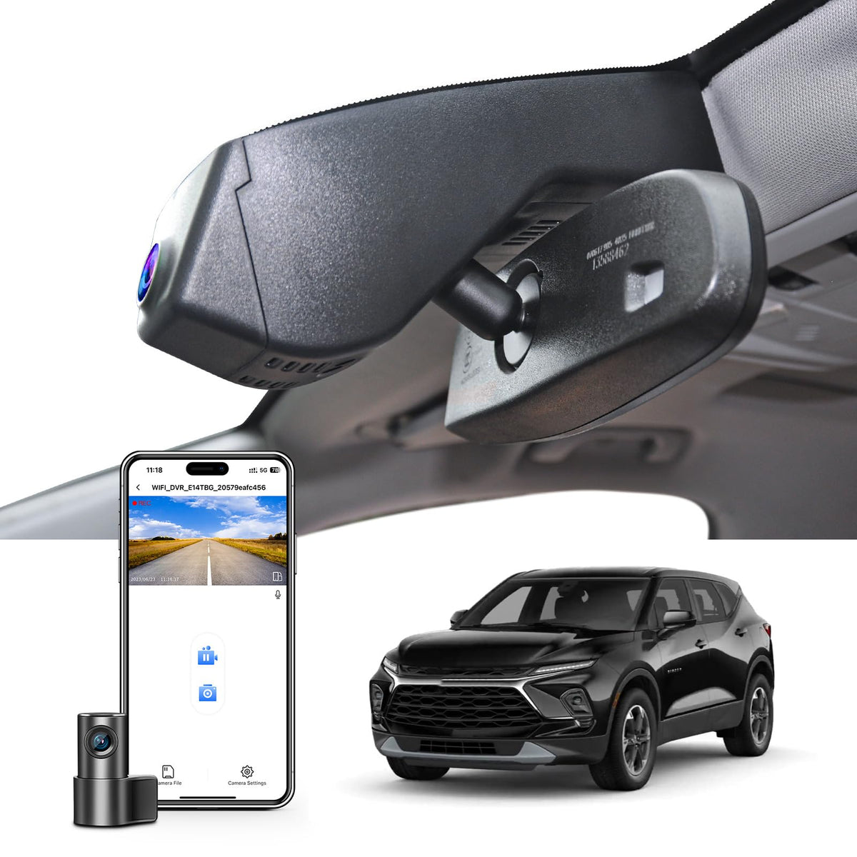 Mangoal 4K Dash Cam Custom for Chevy 5th Gen Blazer 2019-2026(Model A)