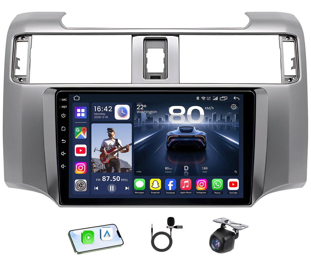 8Core 32GB ROM Android 15 Car Radio Stereo for Toyota 4Runner 2010-2019