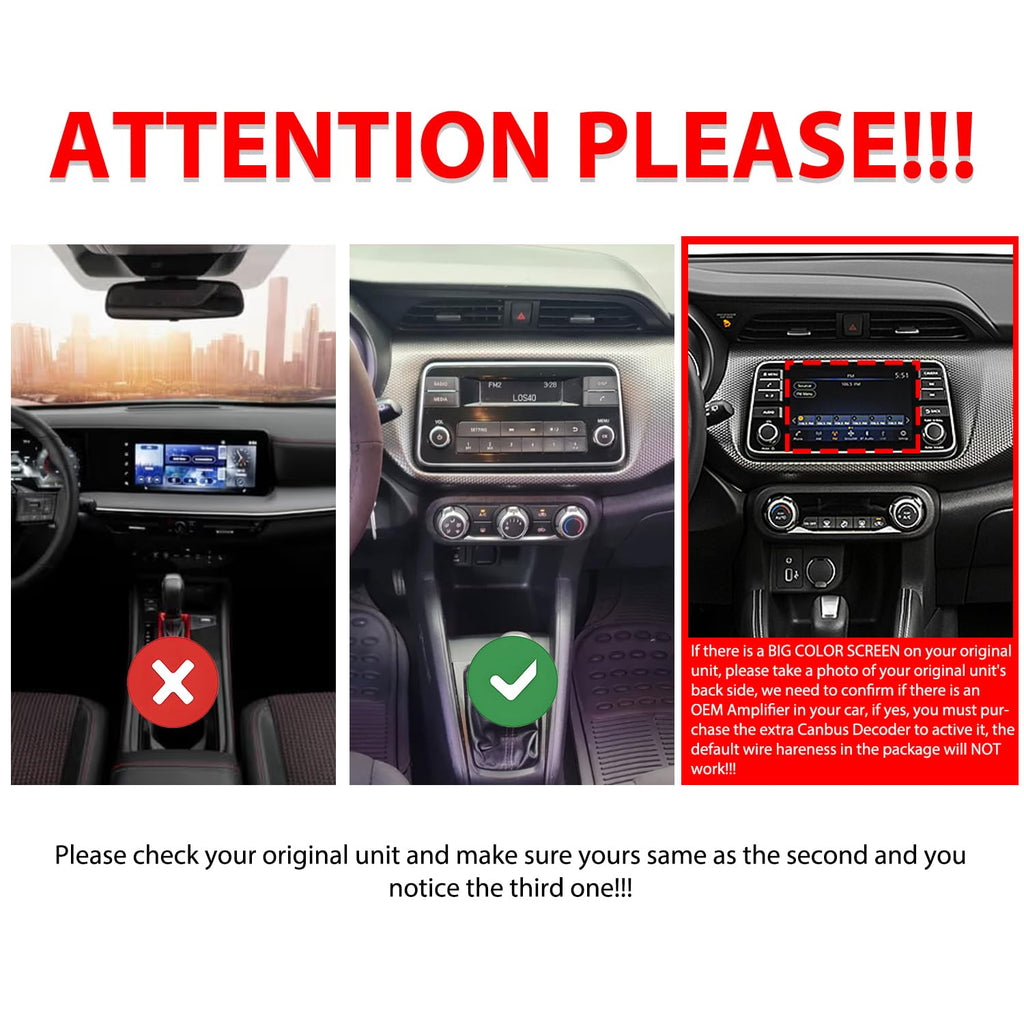 [4G 64G] Android Car Stereo FM Radio Carplay Android Auto 10" Touchscreen Headunit Media Player with Backup Camera for Nissan Kicks 2017 2018 2019