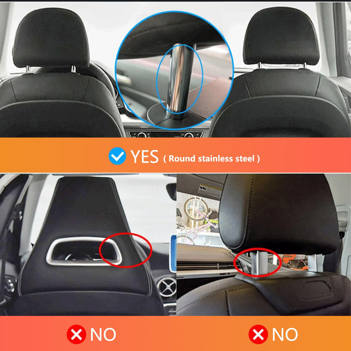 10.1" Car TV Headrest Monitor for Back Seat, 4K Android Tablet Portable Rear Entertainment System, Support Phone Wireless MirrorLink, with WiFi/HDMI/USB/Video Player, 2G+32G (1*PCS)