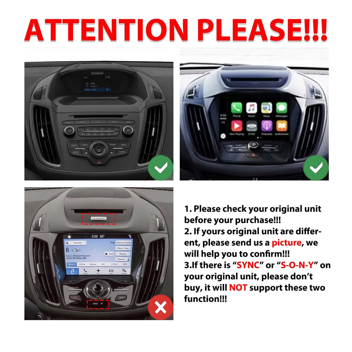 for Ford Escape Kuga 2013-2019 Octa Core 6G+128G Tesla Style Car CarPlay Android Auto Navigation Stereo GPS Radio Camera 9.7" IPS Touchscreen Headunit Tablet Media Player