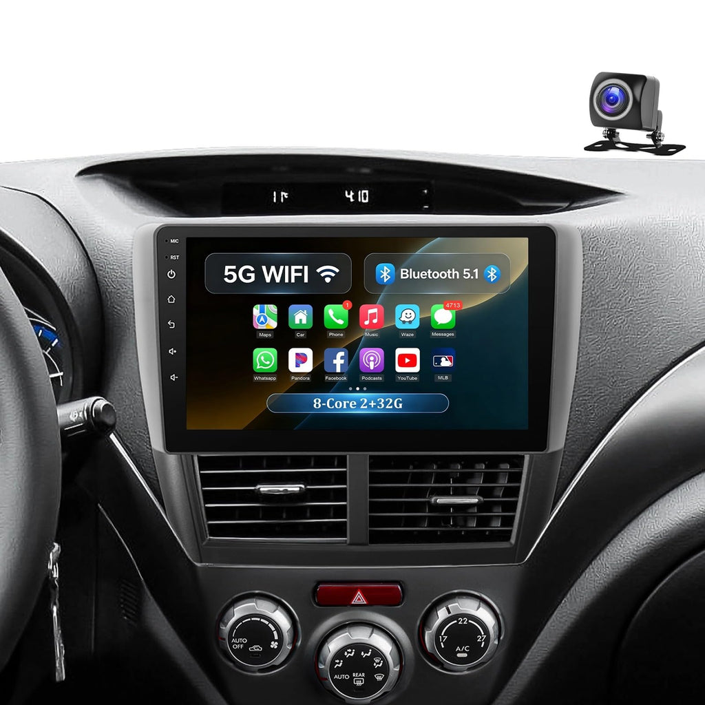 8-Core 4+64G Car Stereo for Subaru Forester Impreza WRX 2008-2012