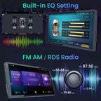 Upgrade 8 Core 4G+64G Car Radio Stereo for Honda CRV 2007-2011:9" 1280 * 800 HD Touch Screen Head Unit, Wireless Carplay Android Auto 5G WiFi Bluetooth AM FM GPS Backup Camera SWC