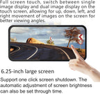 Car Blind Spot Camera Paired with Car Blind Spot Display System, Blind Spot Driving Recorder, BSD Blind Spot Warning Assistance, Blind Spot Monitoring BSM, Camera Monitoring System CMS (Silver)