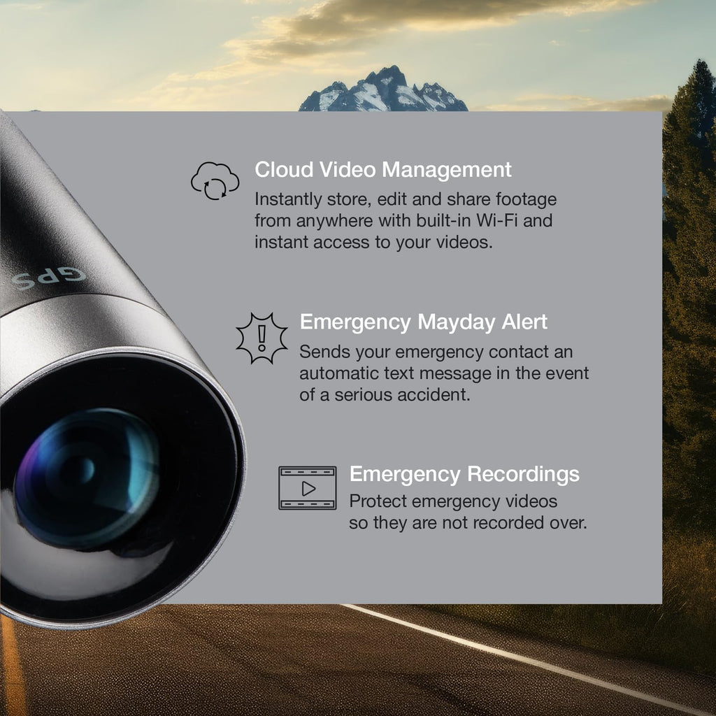 Escort M2 Smart Dash Cam (1080P) + Escort EZ Mag Mount for Radar Detectors