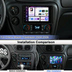 4 Core 64G 7" Double Din Car Radio for Chevy Blazer Trailblazer 2004-2006