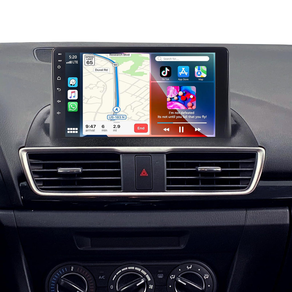 8-Core Android 15 Car Stereo for Mazda 3 MK3 2014-2018 w/o OEM Screen