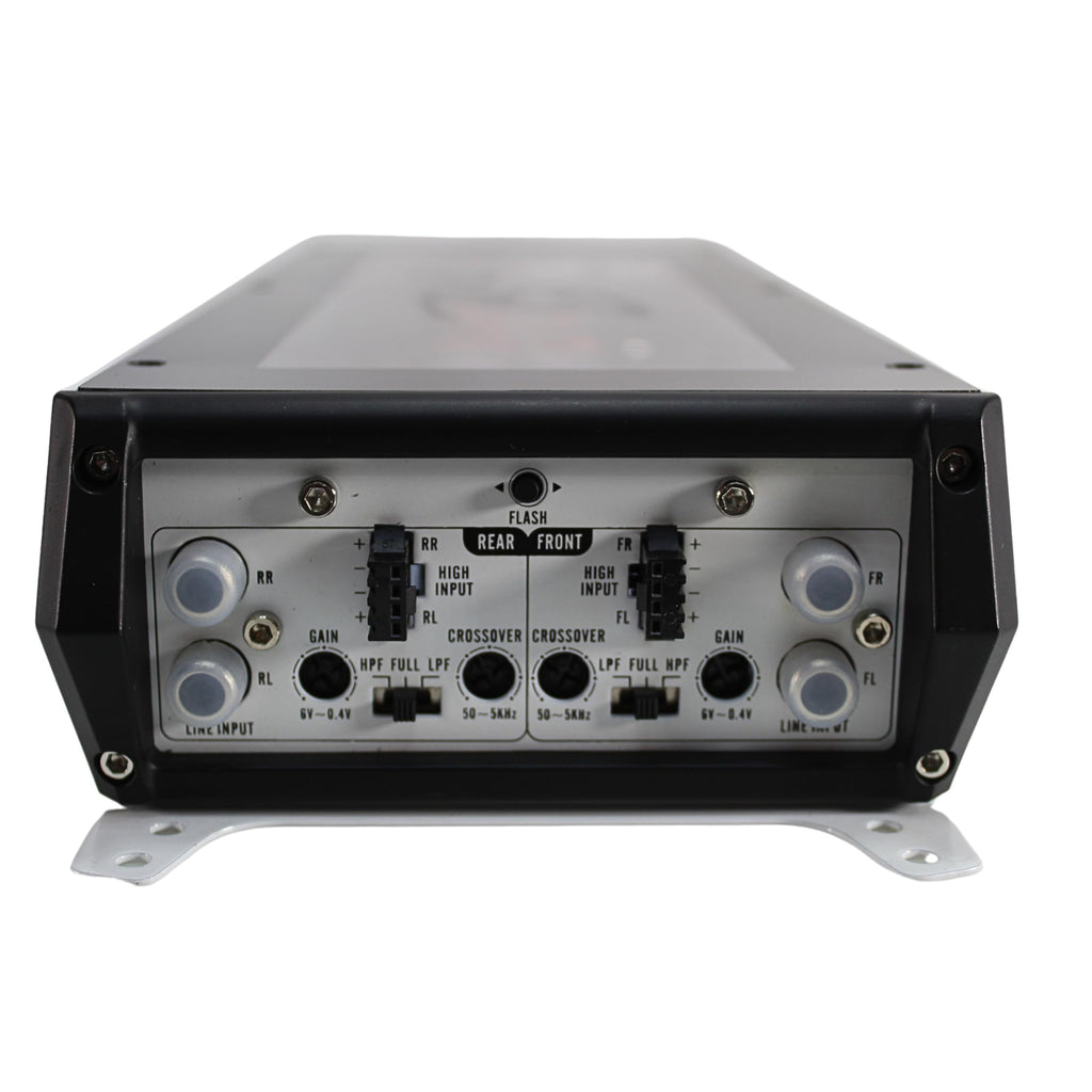 B2 Audio RIOT 1800W 2-Ohm Class D 4-Channel Amplifier w/RGB LED Illumination
