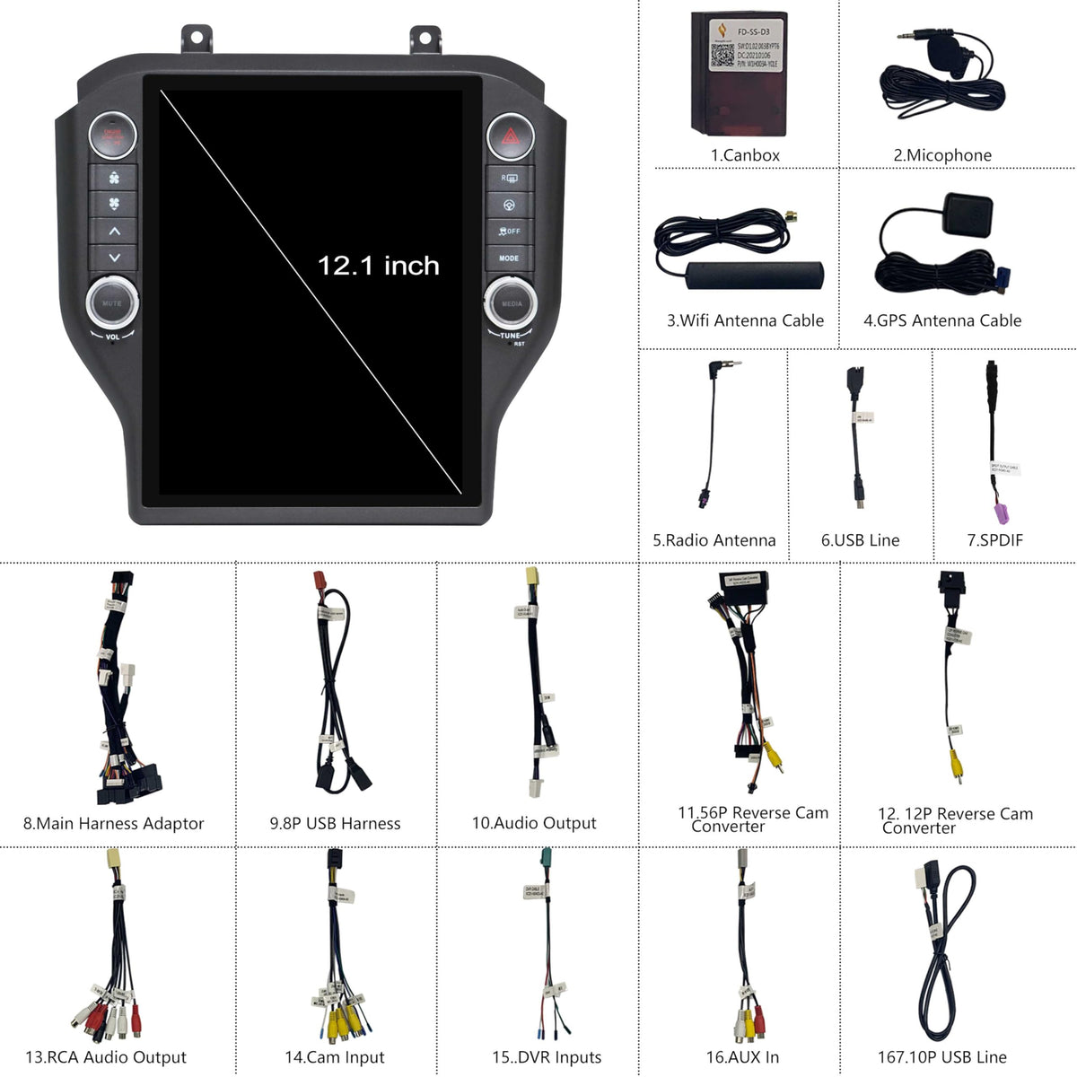 LINKSWELL GEN 5 Car Radio for Ford Mustang 2015-2023 Upgrade