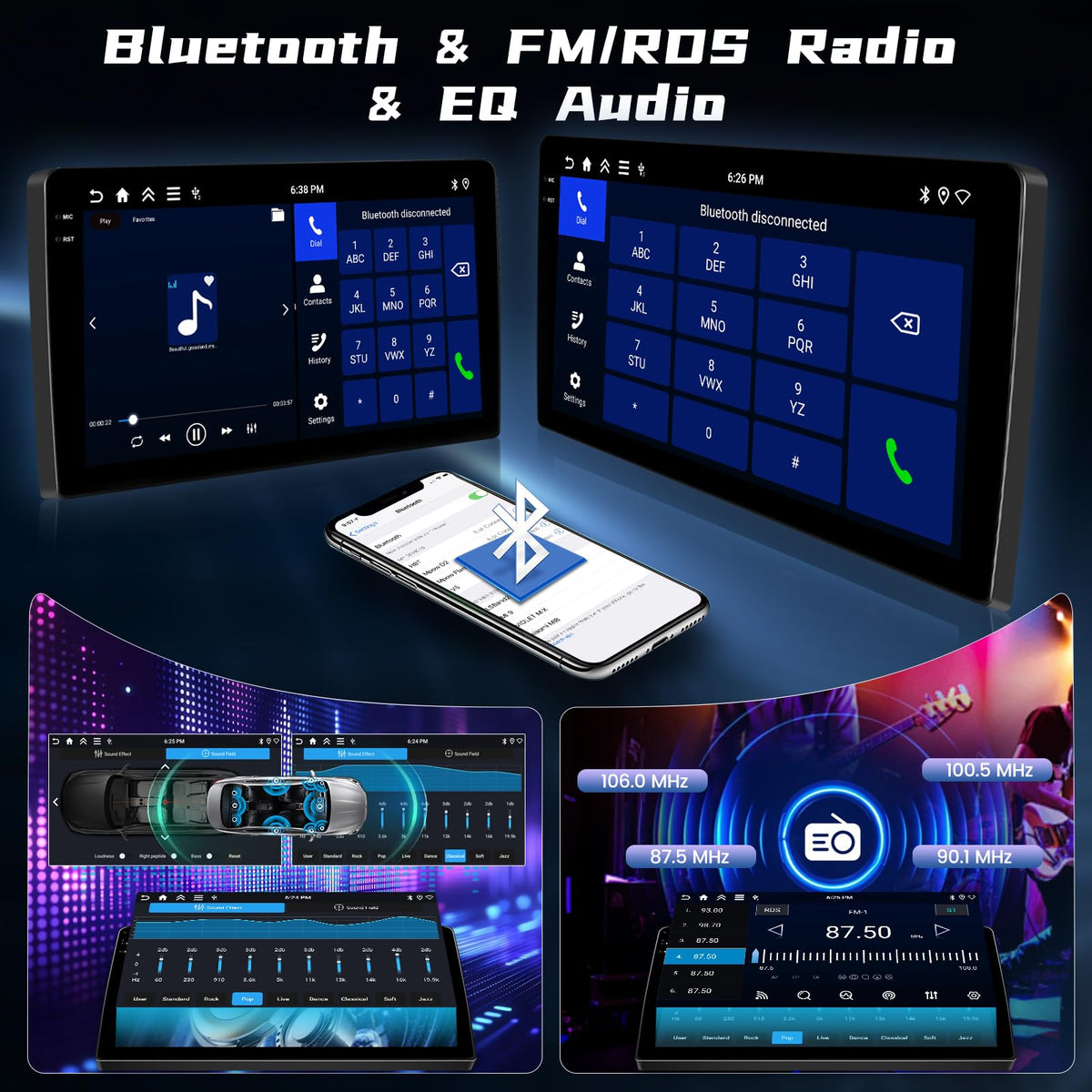 [4+128G] Car Radio for VW Passat B6 B7 CC 2010-2015, Carplay & Android Auto