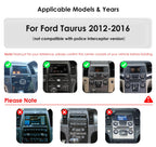 Android 14 Stereo Car Radio for Ford Taurus (2012-2016), 8Core 4G+64G GPS Navigation with 9.7 inch QLED Touchscreen via Carplay Android Auto SWC Bluetooth 5.4 EQ USB TPMS WiFi
