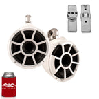 Wet Sounds REV10 10 in White Speakers Compatible with Nautique FC5