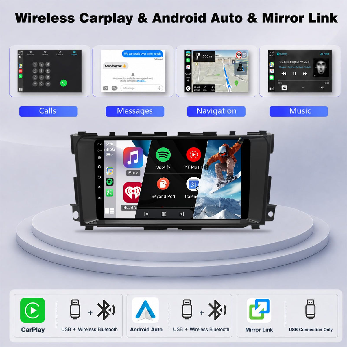 4Core+64G Android Car Radio for Nissan Altima 2013-2018