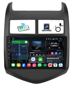 8Core 4+64GB Android 15 Radio for Chevy Sonic Aveo 2012-2016: 9 Inch 1280 * 800 IPS Touch Screen with Wireless Carplay Android Auto 5G WiFi Bluetooth 1080P Backup Camera GPS Navigation SWC FM/AM/DSP