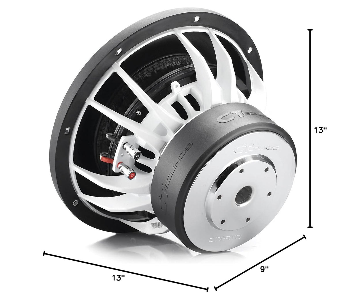 CT Sounds STRATO-12-D2 2500 Watts Max 12 Inch Car Subwoofer Dual 2 Ohm