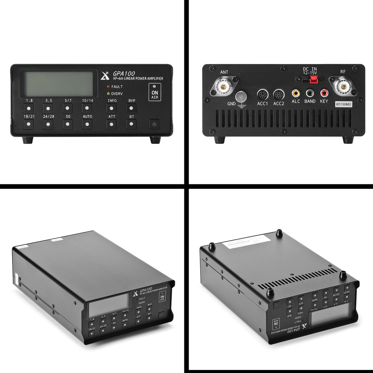 Xiegu GPA100 100W Linear Power Amplifier for HF Radio Transceivers