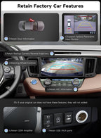 10.33" Android 14 Car Stereo for Toyota RAV4 2013-2018,6G+128G