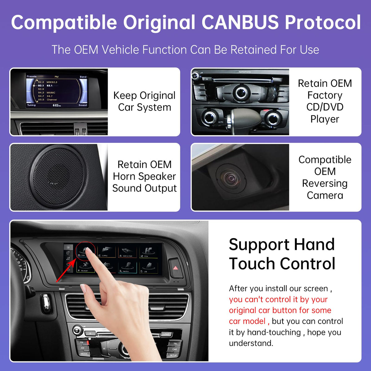 Road Top 8.9" CarPlay Screen for Audi A4 with 2G MMI (2009-2015)