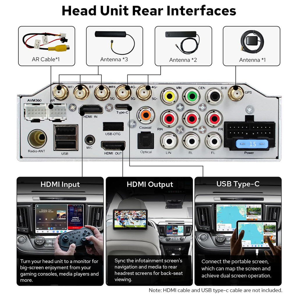 JOYING Car Radio for Toyota RAV4 2013-2018 Android 13 Head Unit 9.5" 2K QLED Touch Screen Car Stereo 12GB+256GB with Carplay & Android Auto, GPS Navigation, Bluetooth, SWC, AM/FM(JY-TT186N12)