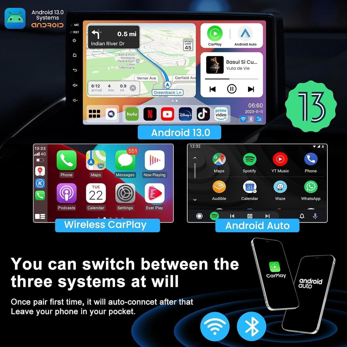 MMB MAX7.0 Magic AI Box Wireless CarPlay/Android Auto Adapter 2027-Upgrade