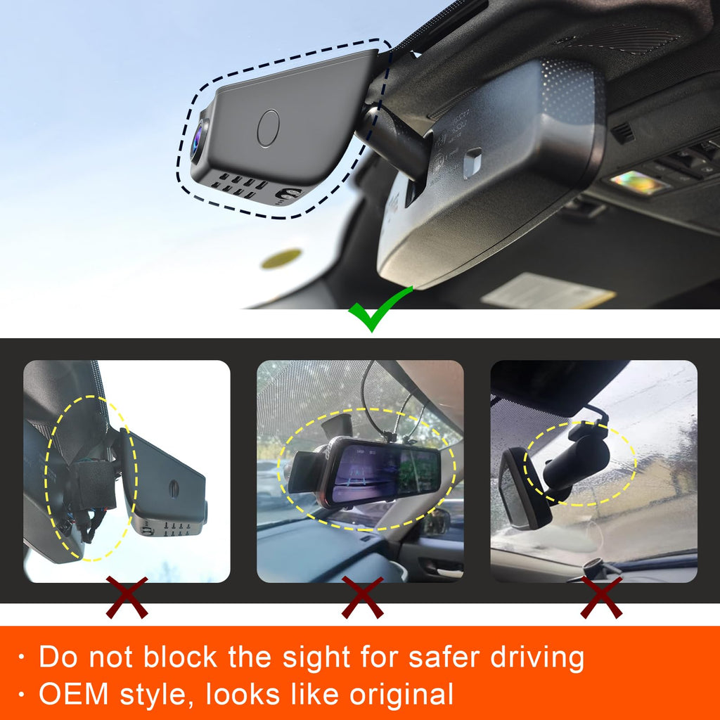 Mangoal 4K Dash Cam for Ford Lincoln Nautilus Gen1 U540 2019-2023