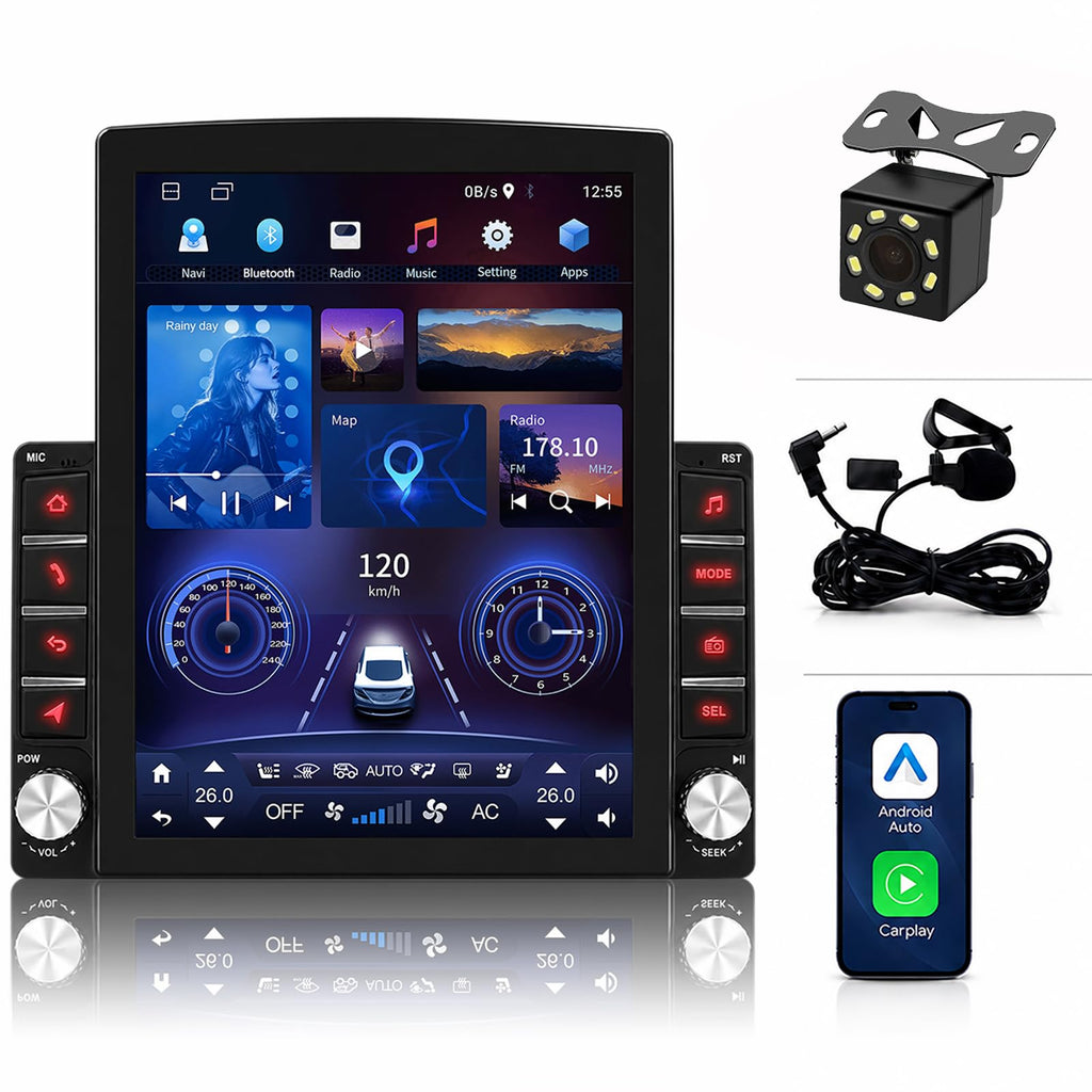 Car Stereo for Chevrolet Silverado 1500 1999-2006 Radio with Dual Knob
