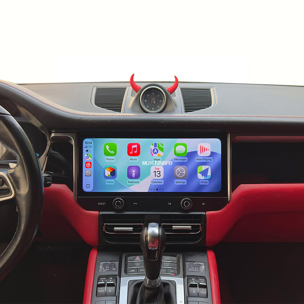 Android Screen Upgrade for Porsche Macan 2014-2017 Touch Screen Replacement 12.3 inch Multimedia Player GPS Navigation Carplay fit for PCM3.1 & PCM4.0 (2014-2016,64GB)