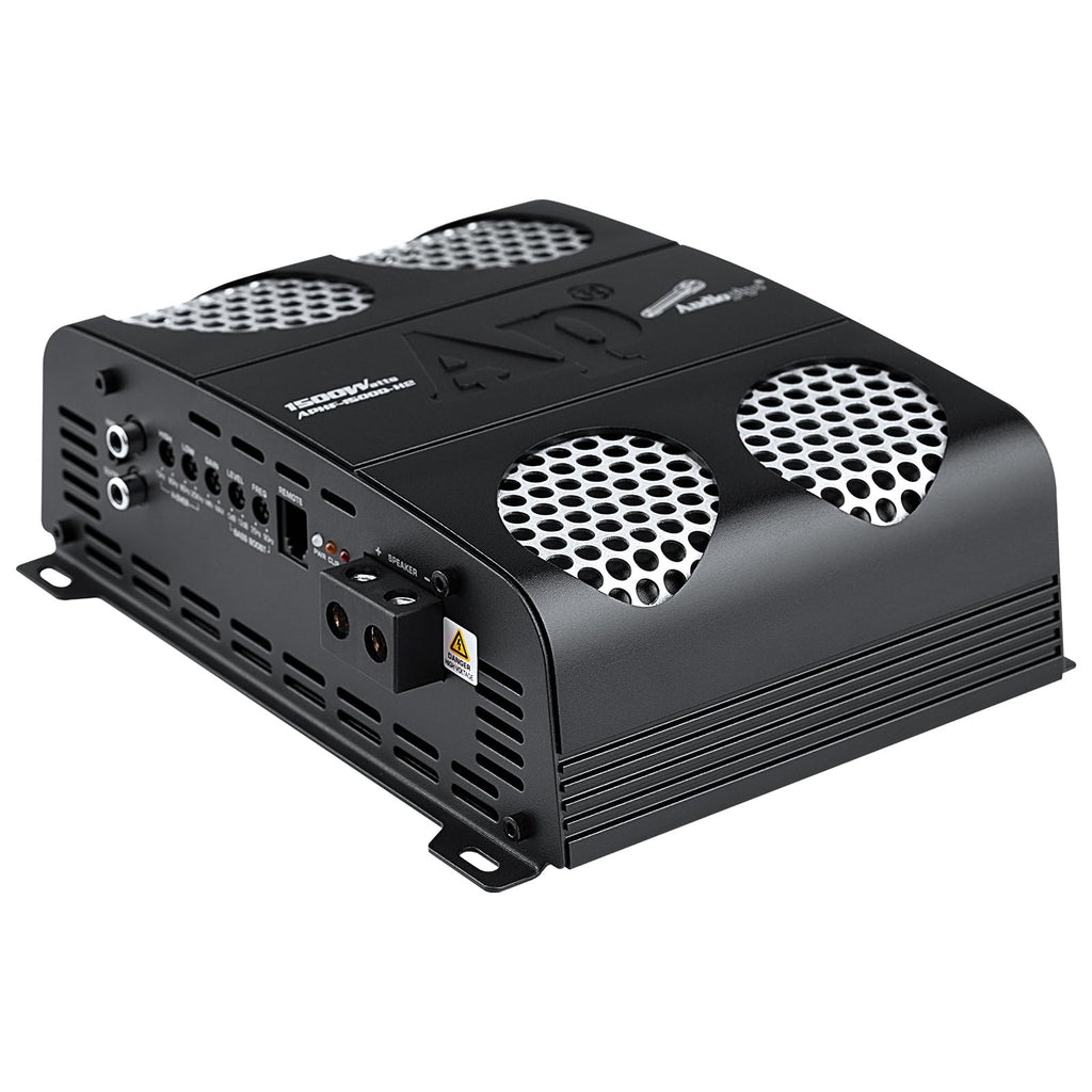 Audiopipe 3000 Watts Full Range Class D Mosfet Amplifier (APHF-3000D-H2), 4-Point Protection System, 2 Ohm, BTL Mode, Remote Bass Control Knob