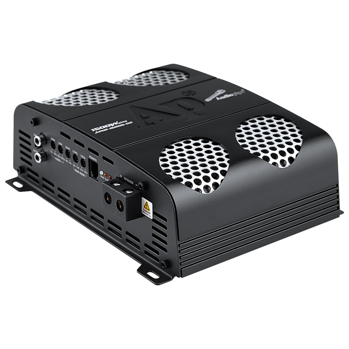 Audiopipe 3000 Watts Full Range Class D Mosfet Amplifier (APHF-3000D-H2), 4-Point Protection System, 2 Ohm, BTL Mode, Remote Bass Control Knob
