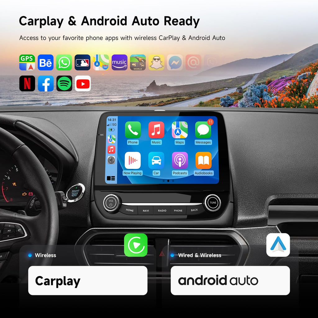 Dasaita 8GB+256GB Car Stereo for Ford EcoSport 2018 2019 2020 2021