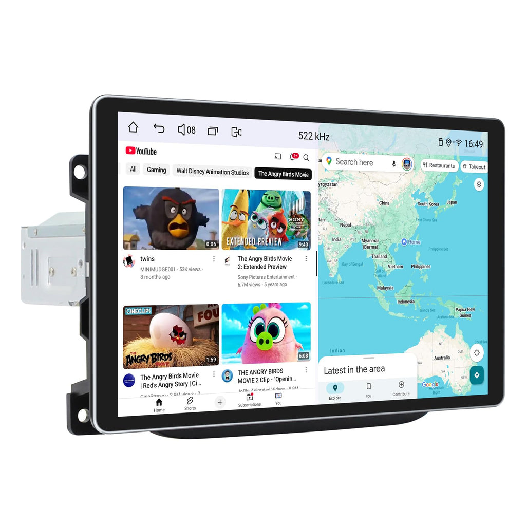Joying Car Radio for Dodge RAM 1500/2500/3500 2013-2018 Upgrade, Android 13 Head Unit 10.1 Inch IPS Touchscreen Stereo 8GB+128GB with CarPlay & Android Auto, Mirror Link, AM/FM(JY-RC733T8)