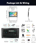 4+128G Car Stereo for Chrysler 300C 2004-2011 Wireless Carplay Android Auto
