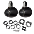 KICKER 12KMTES Pair of Wake Tower/Roll Bar Speaker Enclosures, Black