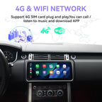 8+128GB 12.3'' Android 13 Car Stereo Navigation for Range Rover Sport L494 2014-2017 Touch Screen with CarPlay/Android Auto | GPS+4G+Split Screen | Plug & Play Upgrade (OEM Bosch System, White)