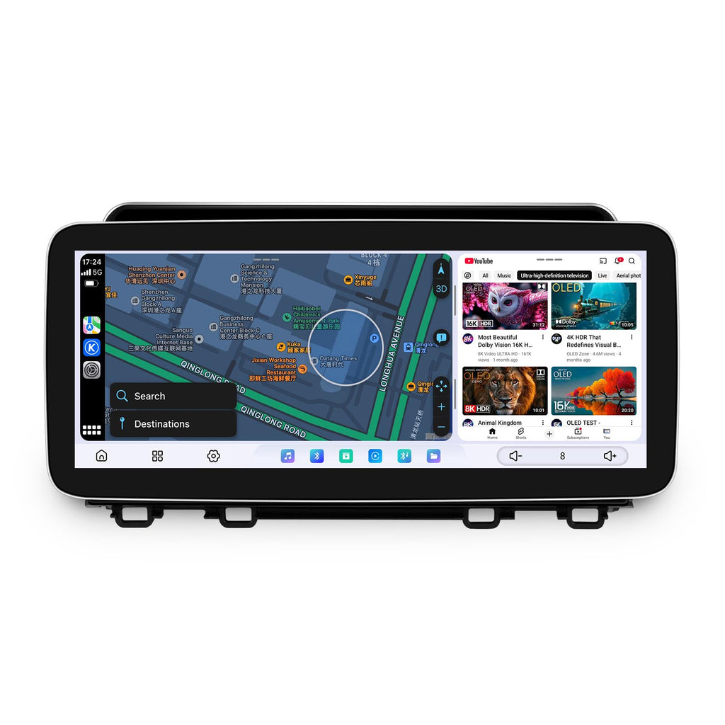 JOYING Car Radio for Honda CRV 2017-2022, 12.3" QLED Touch Screen Android 13 Car Stereo 12GB+256GB Plug and Play with CarPlay & Android Auto, GPS Navigation, Bluetooth, AM/FM(JY-HT901N12)