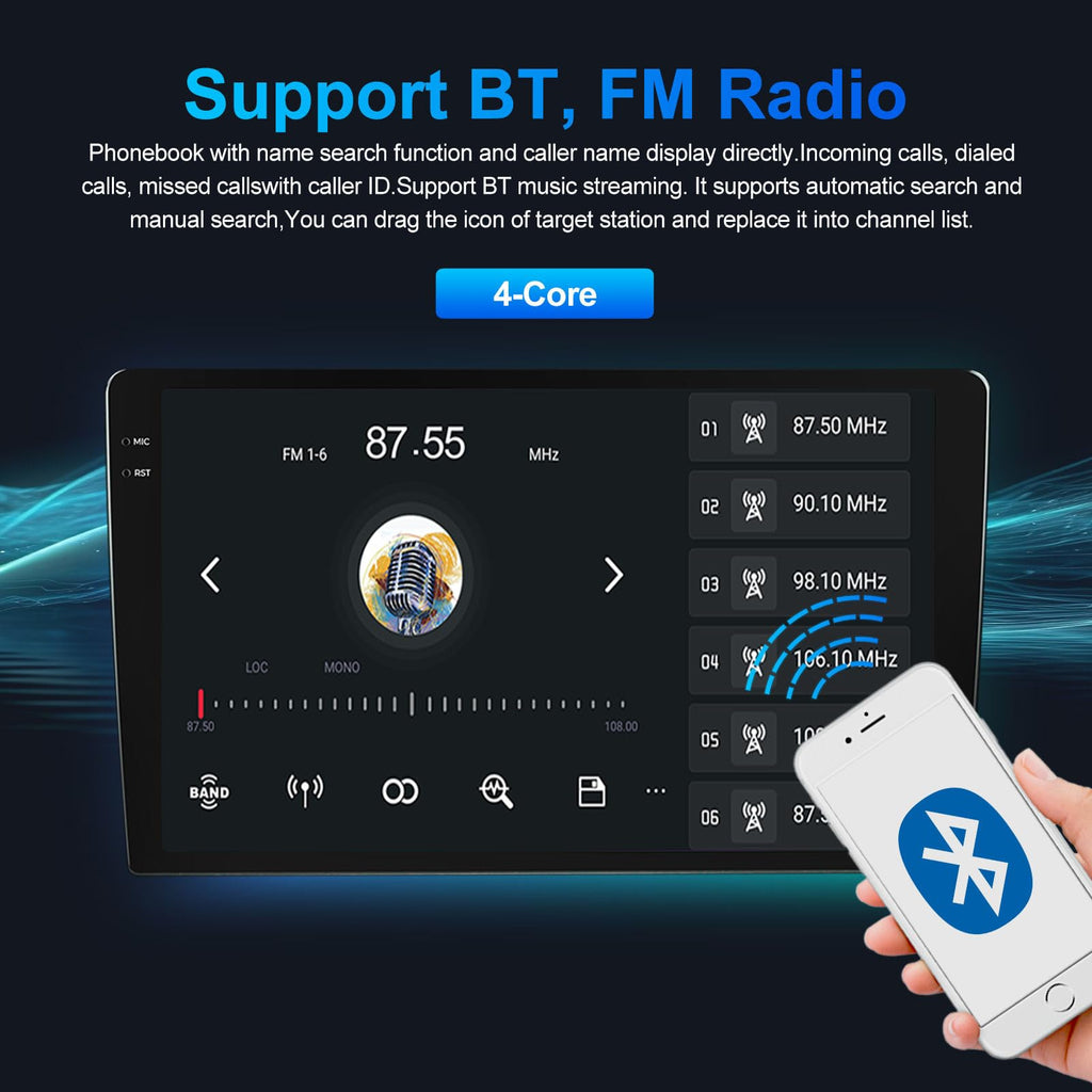 Android Car Radio Stereo for Toyota Aqua 2011-2017,4 Core 2+32G