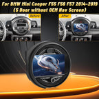 Upgrade 2G+64G Car Stereo for BMW Mini Cooper F55 F56 F57 2014-2019 (5 Door Without OEM Nav Screen) with Wireless Carplay/Android Auto - 9 Inch Android Touchscreen Radio with WiFi, GPS, EQ, SWC